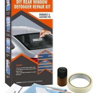 Visbella Kit di Riparazione Fai da Te per Sbrinatore Lunotto Posteriore – Ripara Linee della Griglia del Vetri