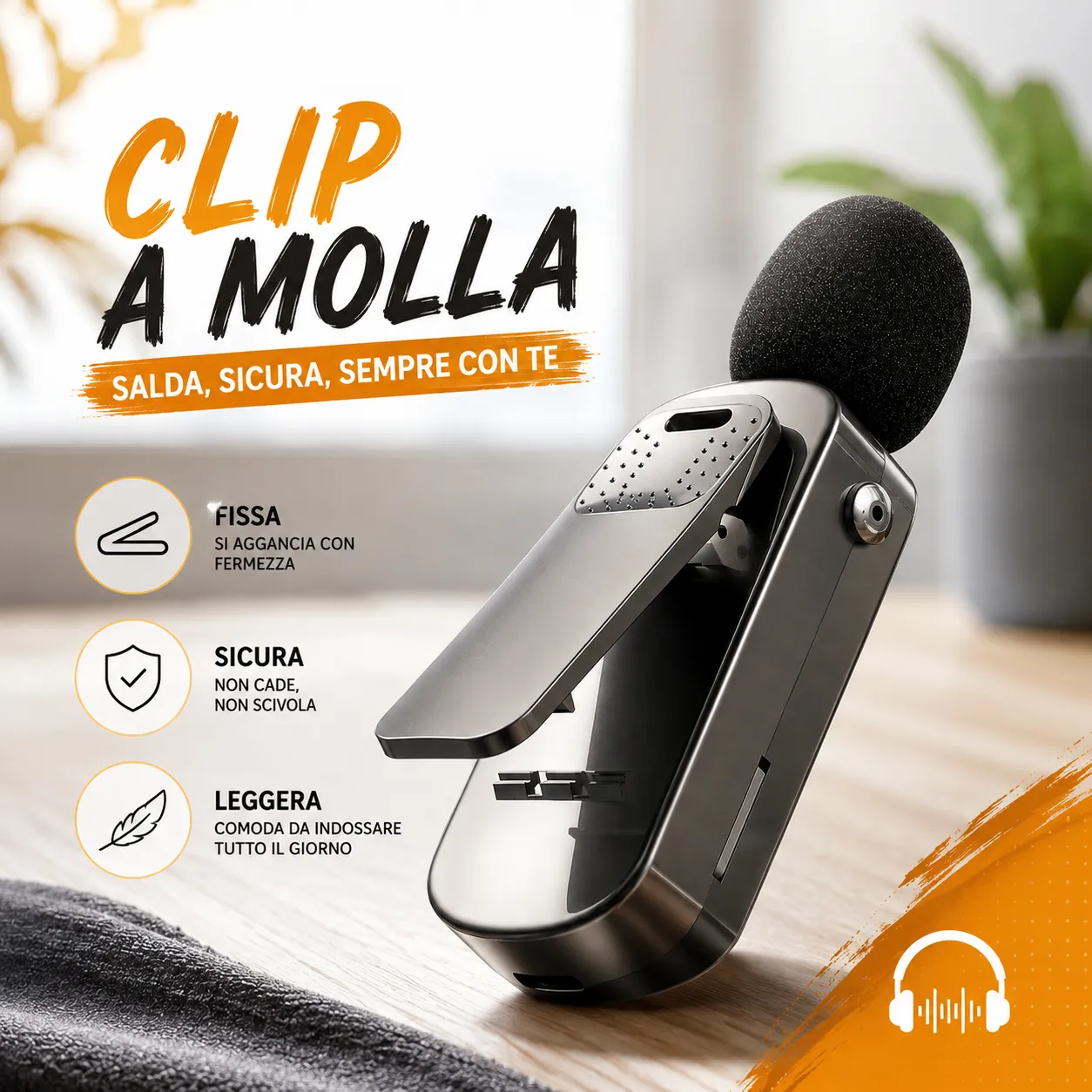 Microphone karaoké Bluetooth 5.4 à clips intra-auriculaires avec écouteurs intégrés, réduction du bruit ENC, correction d’écho, support de la carte TF, écran LED, pour le streaming en direct, l’enregistrement, le gaming et le chant - immagine 9