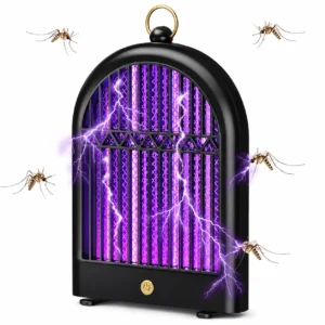 Lampada Insetticida LED UV Ricaricabile USB 2 Modalità Anti Zanzare Mosche da Appendere
